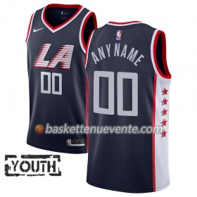 Maillot Basket Los Angeles Clippers Personnalisé 2018-19 Nike City Edition Navy Swingman - Enfant